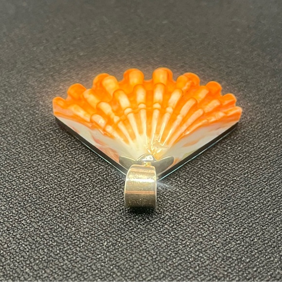 Jay King Lion’s Paw Shell & Turquoise Pendant - Picture 8 of 10